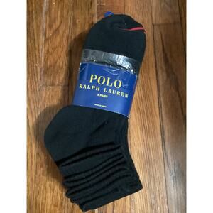 Polo Ralph Lauren Men’s Heritage Black Socks – Half Cushion Sole, 8-Pack